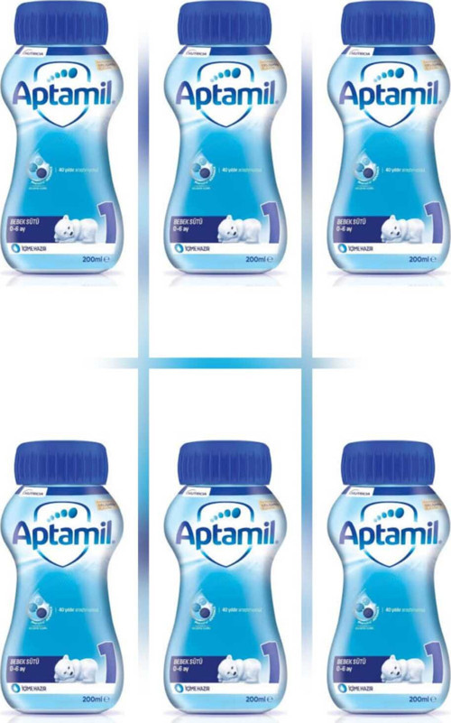 1 Bebek Sütü İçime Hazır (Sıvı) 200 Ml 0-6 Ay 6 Adet