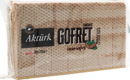 6 Adet 200 Gr'Lık Kakaolu Gofret