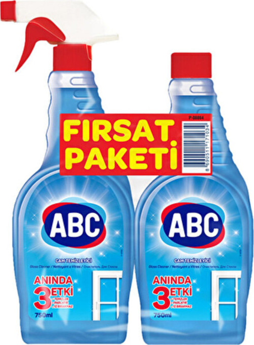 2 Adet Cam Temizleyici 750+750 Ml