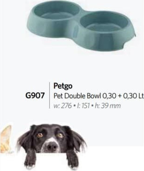 4 Adet Petgo Pet Mama Kabı 2 Li 0.30 L