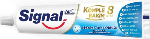 Komple Bakım 8 Etki Beyazlık Koruma Diş Macunu 75Ml 5 Adet
