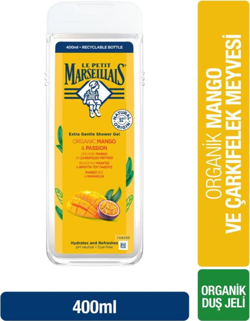 Lpm Organik Mango Ve Çarkıfelek Meyvesi 400Ml Duş Jeli