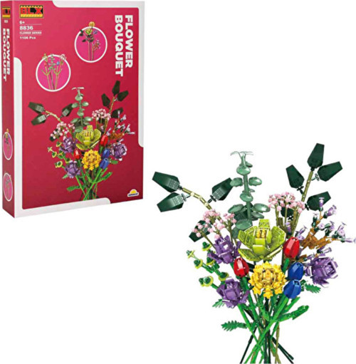 2 Adet Flower Set Çiçek Buketi 1107Prc
