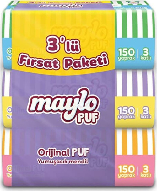 5 Adet Puf Mendil 3 X 150Li