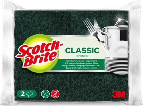 4 Adet Scotch-Brite Sünger 2 Li Oluklu