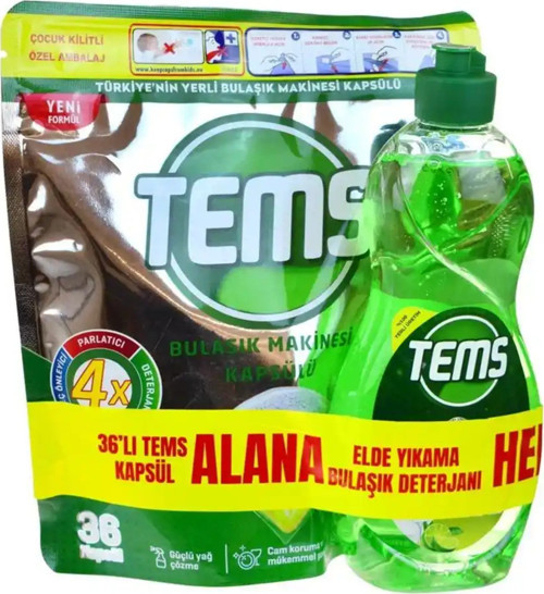 5 Adet Bulaşık Makinesi Kapsülü 36 Lı + Hediyeli