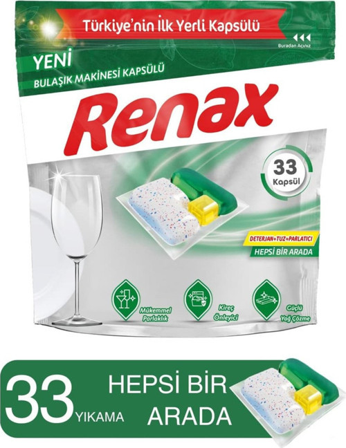 Hepsi Bir Arada Bulaşık Makinesi Tableti 33Lü