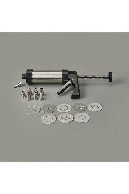 Houseware 17 Parça Kurabiye Şekillendirme Seti - Inox - 21X13 Cm