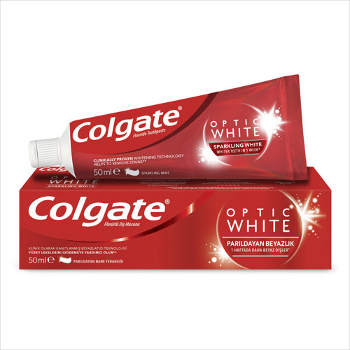 Optic White Parıldayan Beyazlık Diş Macunu 50 Ml 4 Adet