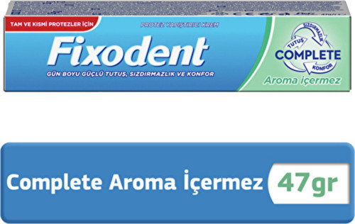2 Adet Diş Protez Yapıştırıcı Krem Complete Aroma İçermez 47G