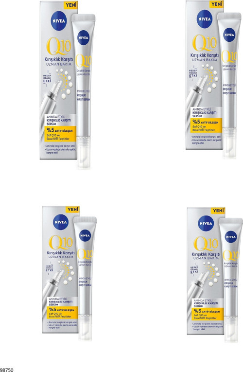 98750 Q10 Anında Etkili Kırışıklık Karşıtı Serum 4 Adet