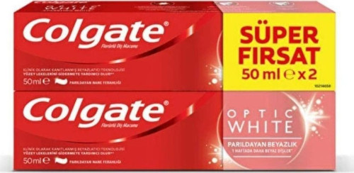 2 Adet Optic White Beyazlatıcı Diş Macunu 2 X 50 Ml