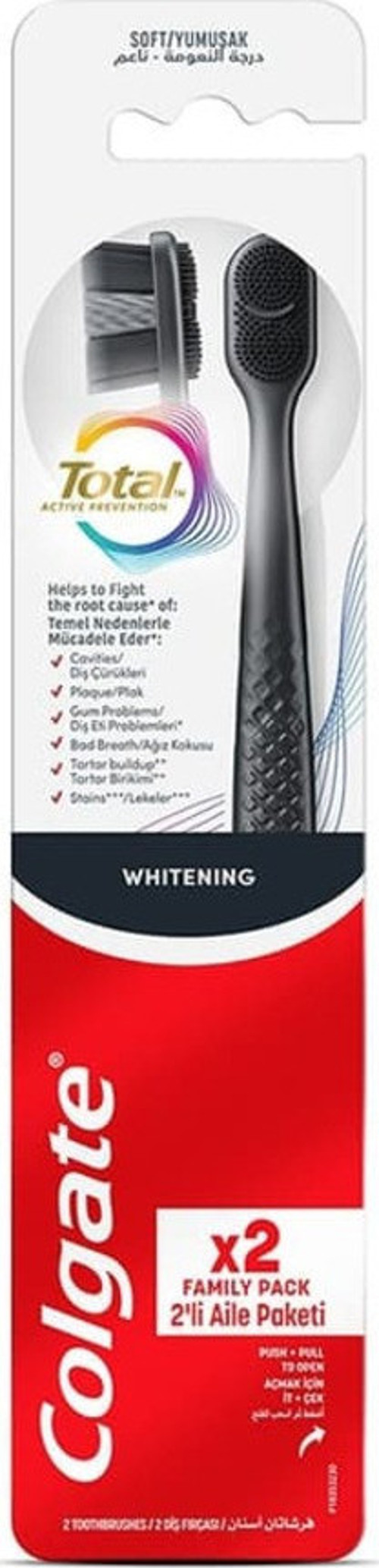 2 Adet Total Whitening Fırça 1+1