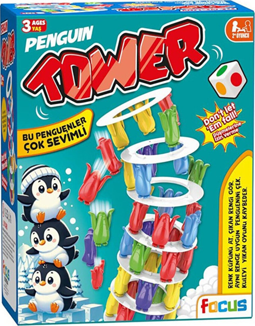 Penguen Tower Denge Oyunu (3 Adet)