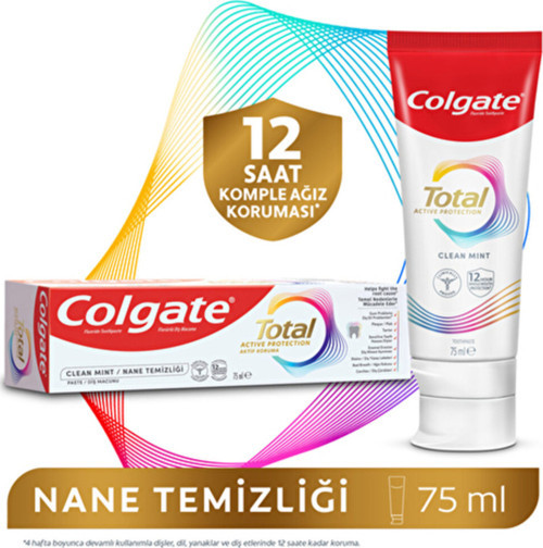 3 Adet Diş Macunu Total Nane Temizliği 75 Ml