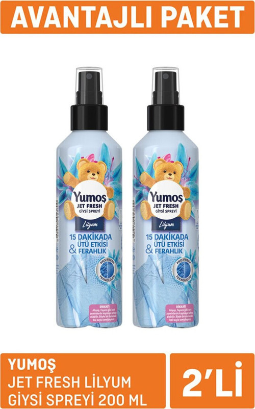 Jet Fresh Lilyum Giysi Spreyi 2X200 Ml