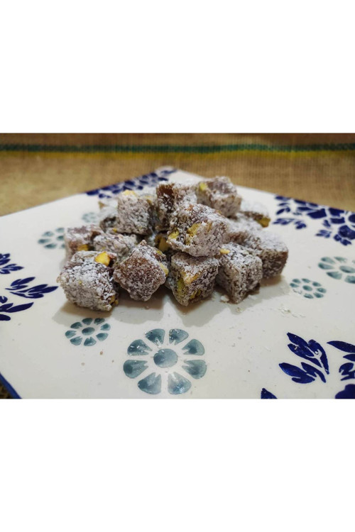 Antep Fıstıklı Kahveli Kuş Lokumu 1000Gr