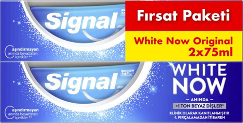 3 Adet Whıte Now Original Diş Macunu 2X75Ml