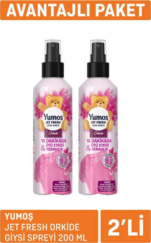 Jet Fresh Orkide Giysi Spreyi 2X200 Ml 5 Adet