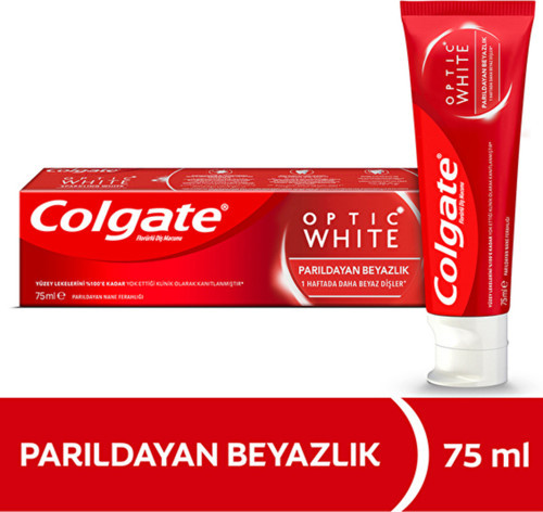 4 Adet Diş Macunu 75Ml Optik Beyaz Parıldayan Beyazlık