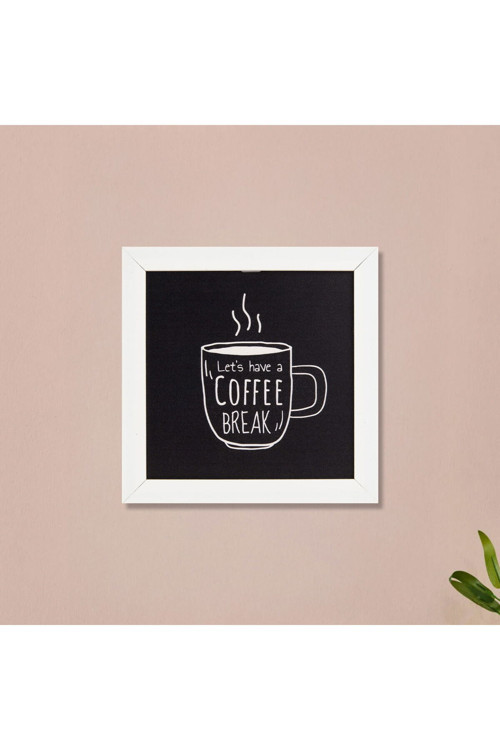 Deco Coffee Duvar Panosu - Siyah - 20X20 Cm