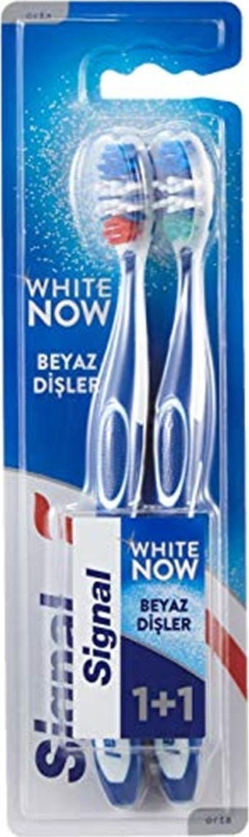White Now Beyaz Dişler 2'Li (1+1) Orta Diş Fırçası