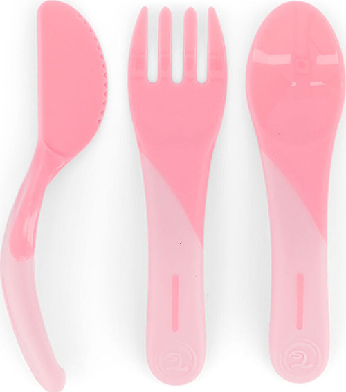 Kaşık-Çatal Seti 6+Ay Pembe (4 Adet)