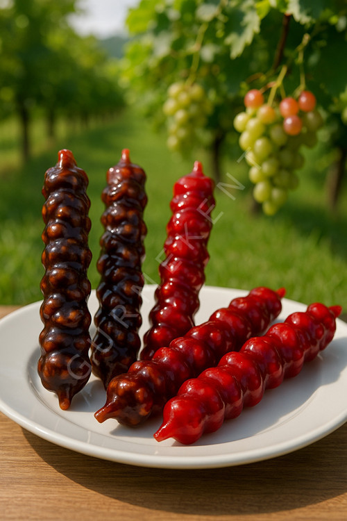 Kelebek Üzüm Orcik (Cevizli Sucuk) 1000Gr - Beyaz