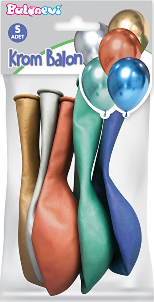 Balonevi Balon Karışık Krom (5 Li)