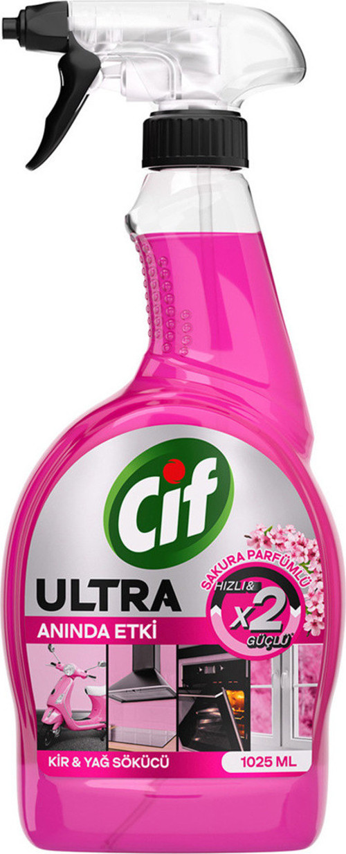 Sprey Ultra Anında Etki Sakura Kir Ve Yağ Çözücü 1025 Ml