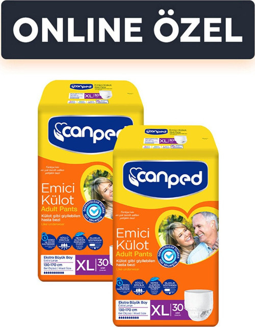 Emici Külot Ekstra Büyük Online Paket 60'Lı 2 Adet