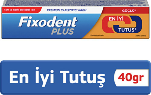 4 Adet Plus Diş Protez Yapıştırıcı Krem Güçlü Tutuş 40G