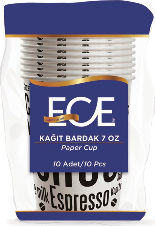 Kağıt Bardak 7 Oz 10'Lu 3 Adet
