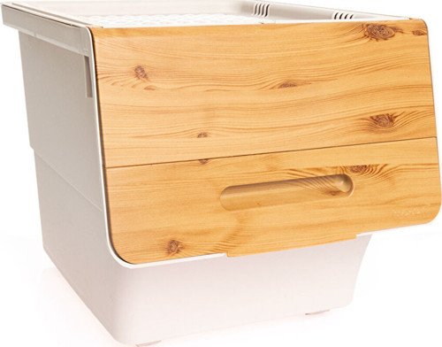 Bambu Çok Amaçlı Tekerlekli Organizer 33 Lt Tek Modül (3 Adet)