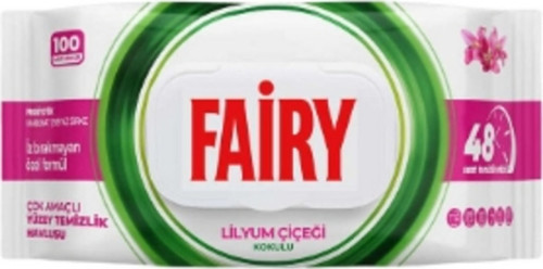 3 Adet Yuzey Tem.Havlusu 100'Lu Lilyum Cicegi 1 Adet