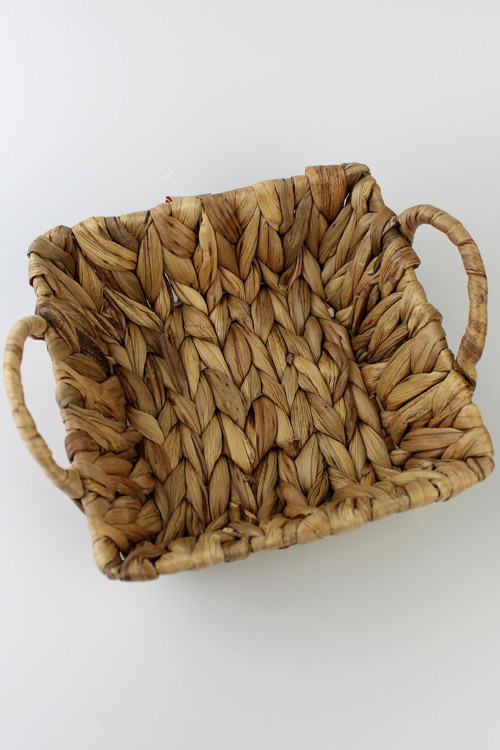 Hasır Rattan Ekmeklik Ekmek Sepeti Kare 20*20cm