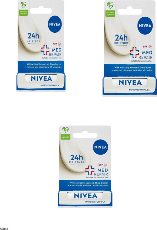 85063 Med Repair Spf 15 Dudak Bakım Kremi 3 Adet
