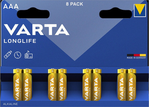 Longlife Aaa İnce Kalem Alkalin Pil Paket 8'Li 3 Adet