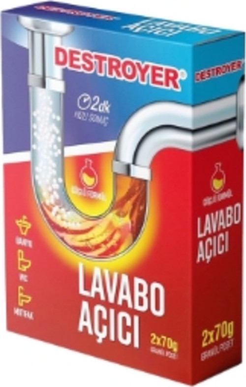 Lavabo Açıcı 2X70G Granül 3 Adet