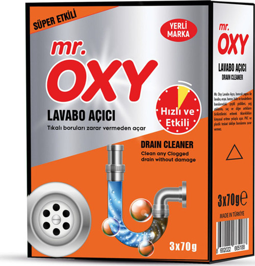 Mr. Oxy Lavabo Açıcı 3 X 70 G 3 Adet