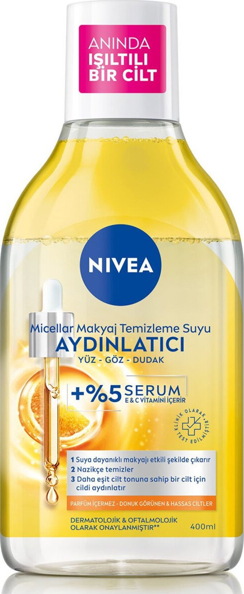 Aydınlatıcı Micellar Makyaj Temizleme Suyu 400Ml X 2 Adet