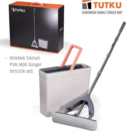 3 Adet Slim Mop Sıkmalı Sünger Yüzey Temizlik Seti