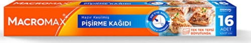 3 Adet Macromax Pişirme Kağıdı 16 Lı Kesilmiş