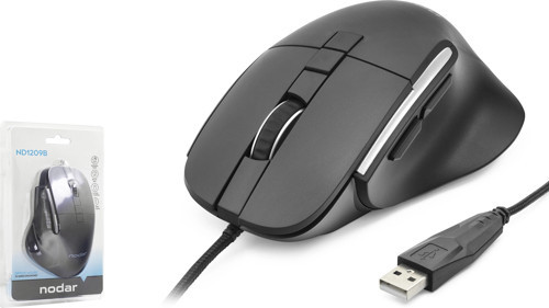 Kablolu Ergonomi̇k Ofi̇s 7DMouse 3600 Dpi (ND1209BSiyah)