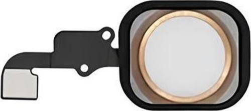 iPhone 6 PLUS Home Tuşu Flex GOLD - Lastikli Çerceveli