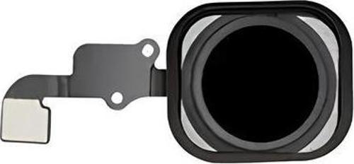 iPhone 6 PLUS Home Tuşu Flex SİYAH - Lastikli Çerceveli