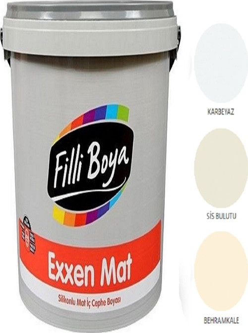 Exxen Mat Silikonlu Mat Iç Cephe Boyası 15lt (karbeyaz)