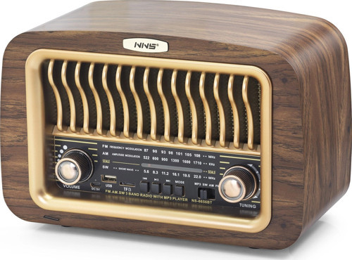 Bluetooth Nostaljik Hoparlör Fm 285 X 133 X 189 Cm NS6656BT