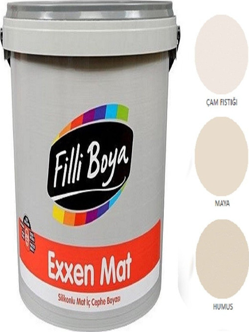Exxen Mat Silikonlu Mat Iç Cephe Boyası 15lt (çam Fıstığı)