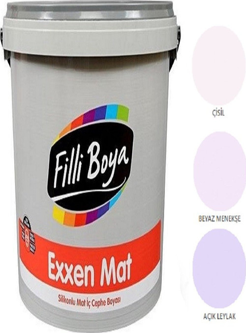 Exxen Mat Silikonlu Mat Iç Cephe Boyası 15lt (beyaz Menekşe)